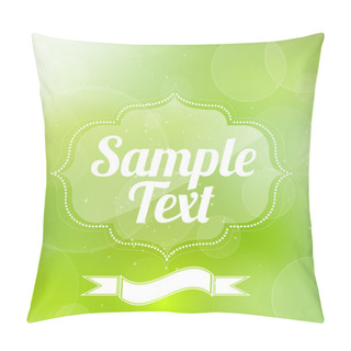 Personality  Green Spring Background, Vector Pillow Covers