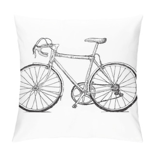 Personality  Vintage Road Bicycle Pillow Covers