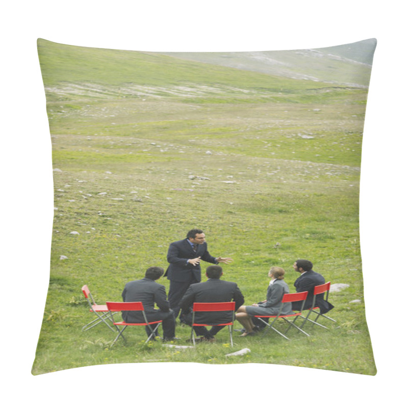 Personality  Businesspeople Outdoors Pillow Covers