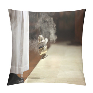 Personality  Incense During Mass At The Altar Pillow Covers