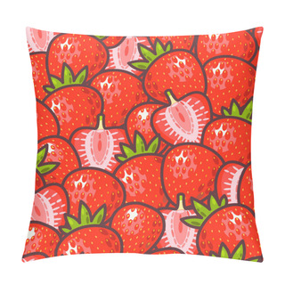 Personality  Seamless Strawberry Pillow Covers