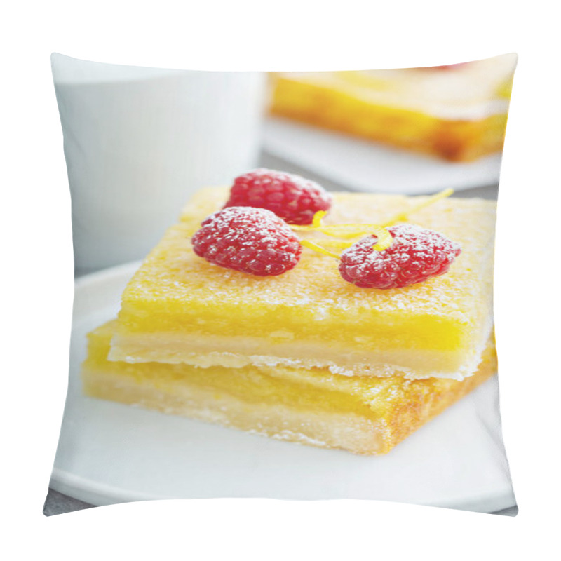 Personality  Lemon Bar Dessert Pillow Covers