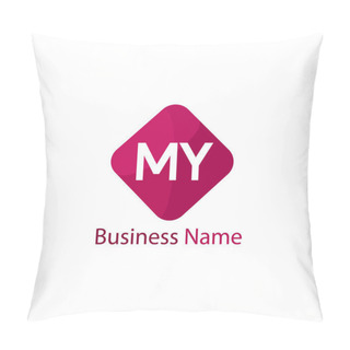 Personality  Initial Letter MY Logo Template Design Pillow Covers