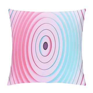 Personality  Candy Swirl: A Delicate Infusion Of Pastel Pink And Baby Blue Pillow Covers