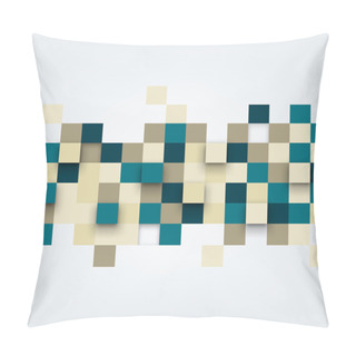 Personality  Vector Background. Illustration Of Abstract Squares. Pillow Covers