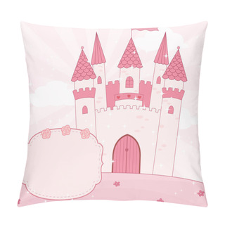 Personality  Cartoon Fairy Tale Castle Background Pillow Covers