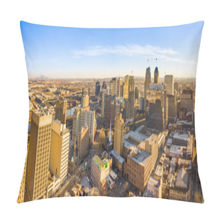Personality  Aerial Panorama Of Newark New Jersey Skyline Pillow Covers