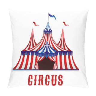 Personality  Vintage Circus Tent With Flags And Stars Pillow Covers