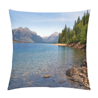 Personality  Saint Mary Lake, Glacier National Park Pillow Covers