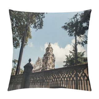 Personality  Fence And Trees Near Dolmabahce Palace, Istanbul, Turkey  Pillow Covers