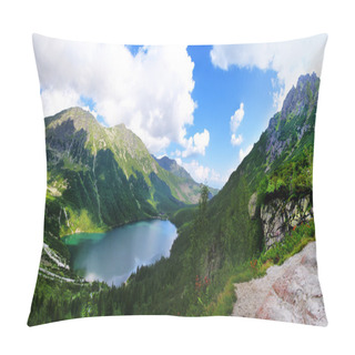 Personality  Beautiful Scenery Of Tatra Mountains And Black Pond Pillow Covers