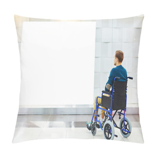 Personality  Disable Guy In Wheelchair Pillow Covers