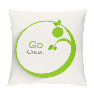 Personality  Sticker Or Label For Save Nature Purpose. Pillow Covers