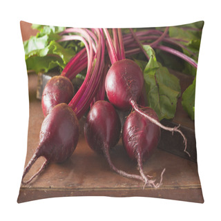 Personality  Fresh Beetroot On Wooden Background Pillow Covers