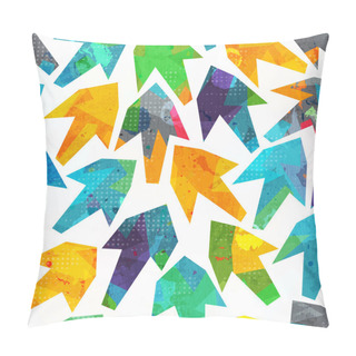 Personality  Arrows Seamless Pattern With Grunge Effect Pillow Covers