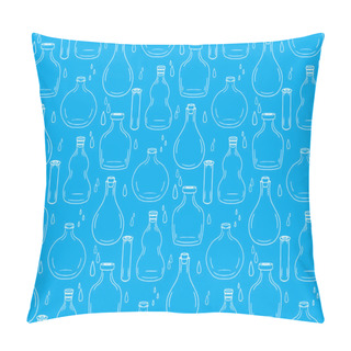 Personality  Texture With Bottles And Jars Pillow Covers