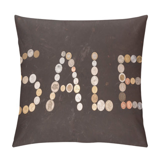 Personality  Sale Sign Made Of Coins  Pillow Covers