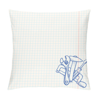 Personality  Maintenance Tools Drawing Pillow Covers