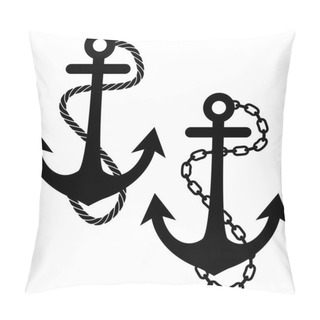 Personality  Anchor With Chain And Rope Pillow Covers