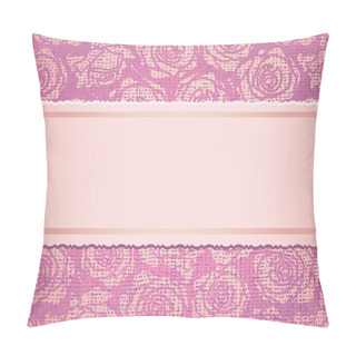 Personality  Pink Invitation Card Pillow Covers