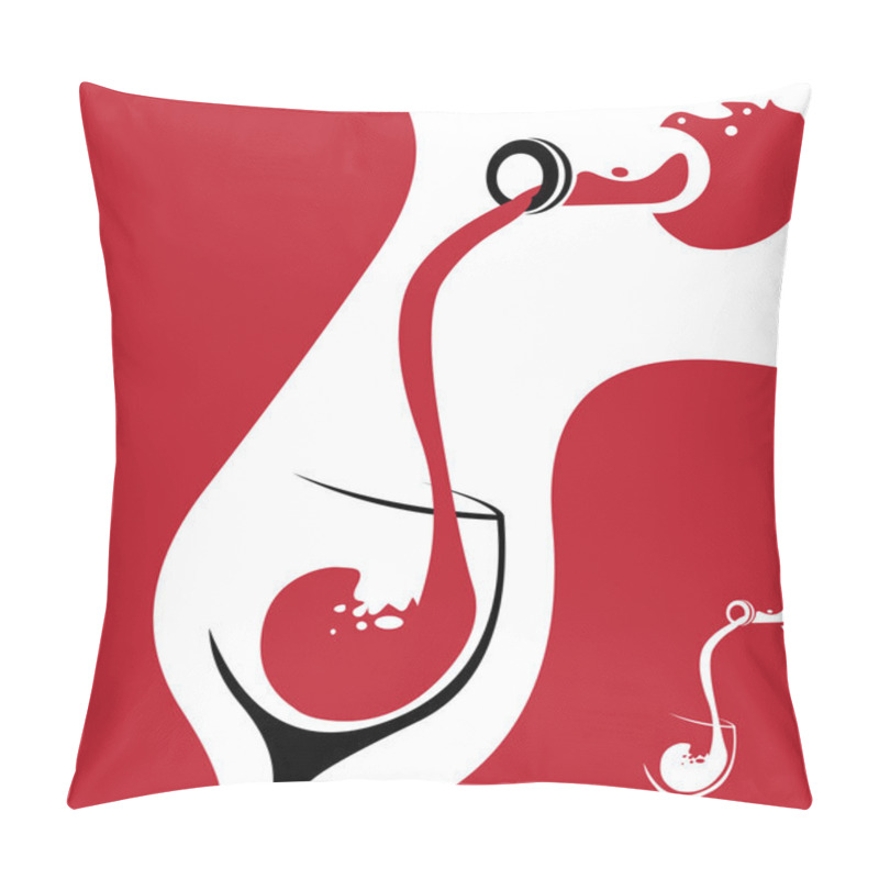 Personality  Pouring Wine Concept Pillow Covers