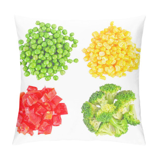 Personality  Set Of Different Frozen Vegetables Pillow Covers