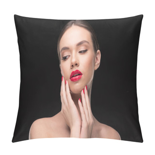 Personality  Beautiful Young Woman Pillow Covers