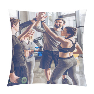 Personality  Sporty People Giving High Five  Pillow Covers