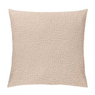 Personality  Beige Leather Texture Background With Pattern, Closeup. Pillow Covers