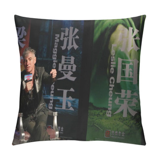 Personality  Australian Cinematographer Christopher Doyle Answers Questions At A Press Conference For The Movie Ashes Of Time Redux In Beijing, China, Wednesday, 25 March 2009.  Pillow Covers