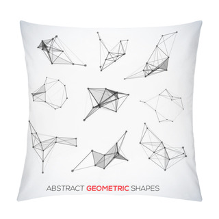 Personality  Set Of Abstract Vector Geometric Shapes Pillow Covers