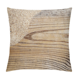 Personality  Wood And Sand Background Pillow Covers
