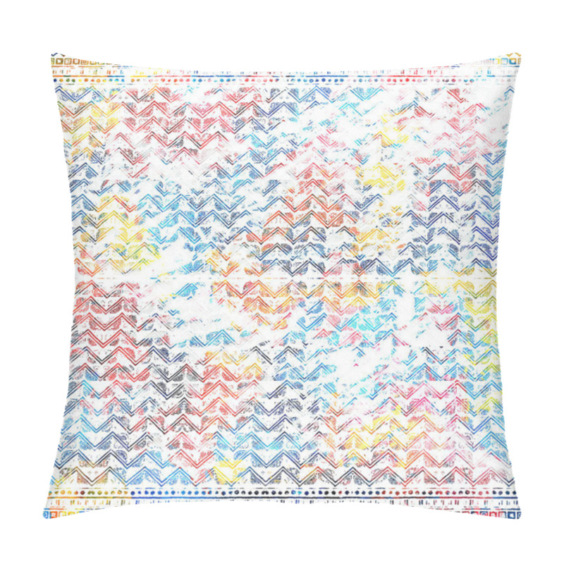 Personality  Geometric texture pattern with watercolor effect pillow covers