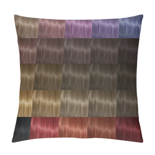 Personality  Color Palette Hair Pillow Covers
