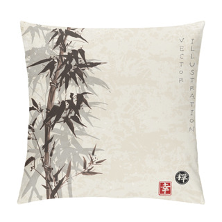 Personality  Bamboo Trees Hand-drawn  Pillow Covers