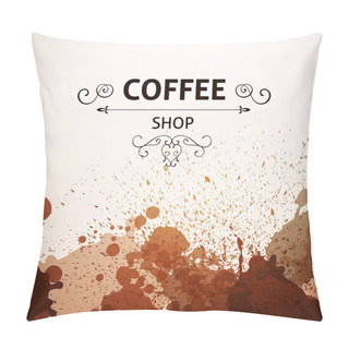 Personality  Vector Coffee Background Pillow Covers