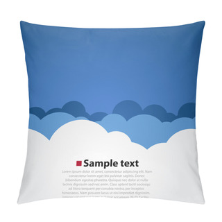 Personality  Vector Cloud Background Pillow Covers