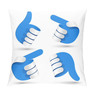 Personality  Paper Hands Pillow Covers