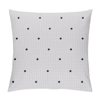 Personality  Pink Dotted Lacy Seamless Pattern Pillow Covers