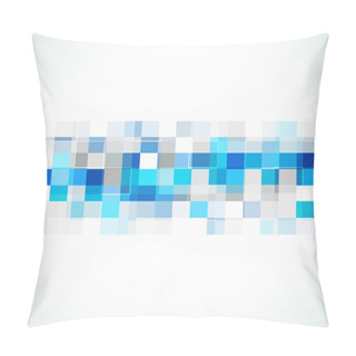 Personality  Blue Abstract Banner Pillow Covers