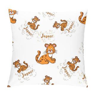 Personality  Pattern With Jaguar Cubs Pillow Covers