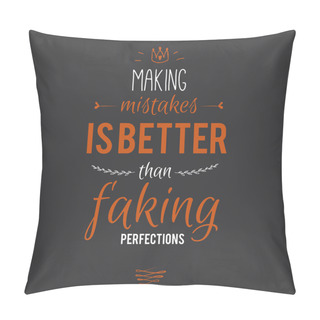 Personality  Motivational Quotes Poster Pillow Covers