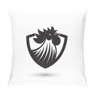 Personality  Crowing Black Rooster Pillow Covers