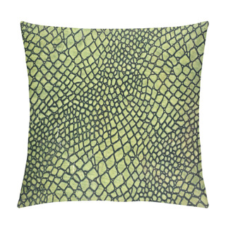 Personality  Green Snake Skin Pillow Covers