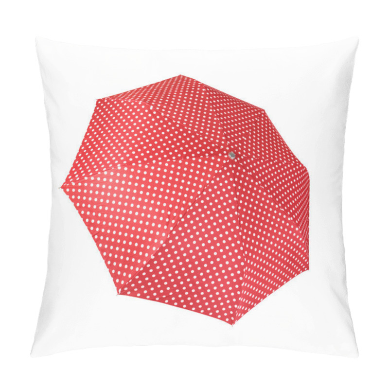 Personality  Red Umbrella Isolated On White Background Pillow Covers