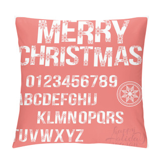 Personality  Christmas Stylized Alphabet Pillow Covers