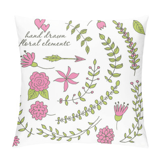 Personality  Hand Drawn Design Elements Pillow Covers