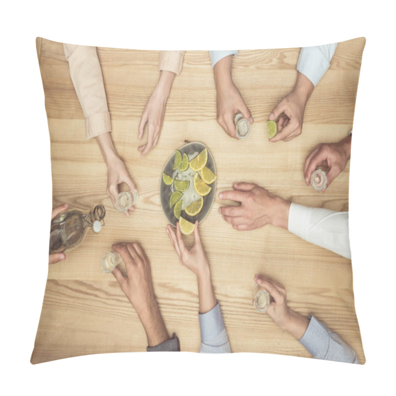 Personality  friends with tequila shots pillow covers