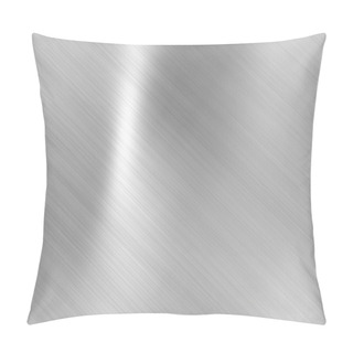 Personality  Brushed Steel Metallic Plate Pillow Covers