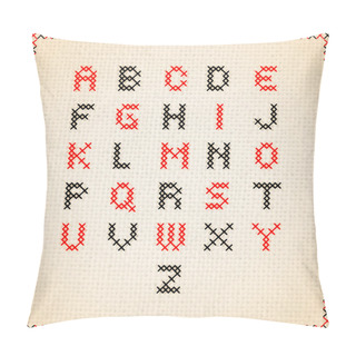 Personality  Cross Stitch Vector Alphabet Pillow Covers